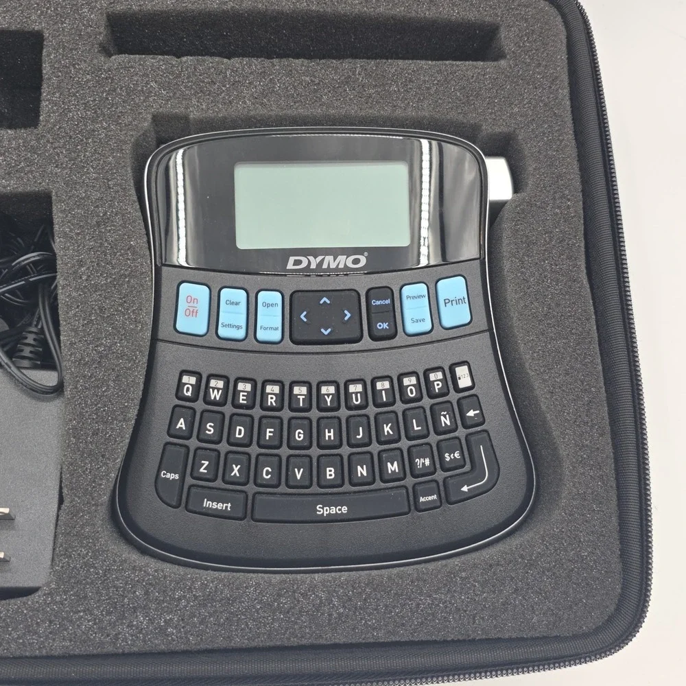 DYMO Label Manager 210D Desktop Label Maker QWERTY Keyboard With Case Tested